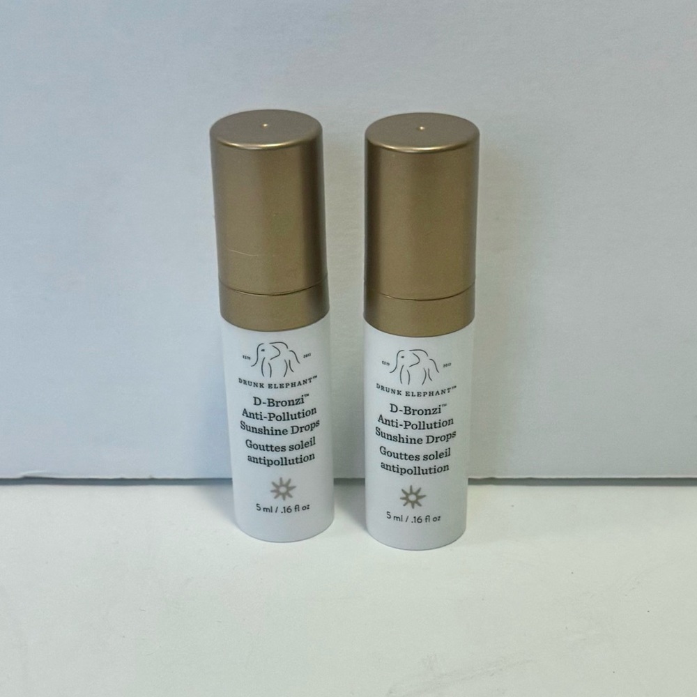 Drunk Elephant D-Bronzi Drops - Travel Size 0.16 oz each - QTY 2 NEW